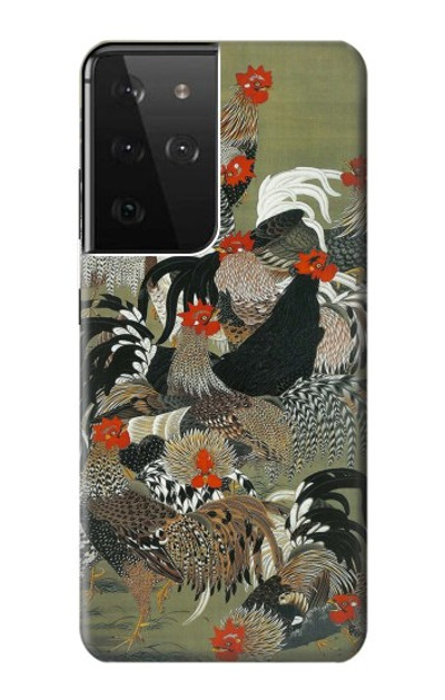 S2699 Ito Jakuchu Rooster Case Cover Custodia per Samsung Galaxy S21 Ultra 5G