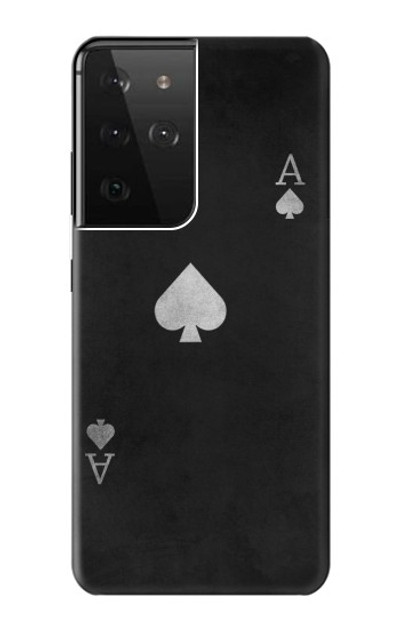 S3152 Black Ace of Spade Case Cover Custodia per Samsung Galaxy S21 Ultra 5G