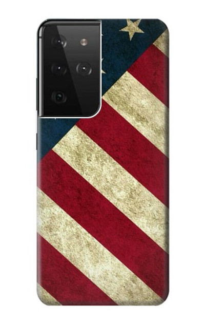 S3295 US National Flag Case Cover Custodia per Samsung Galaxy S21 Ultra 5G