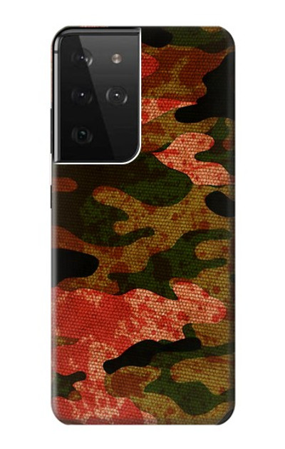 S3393 Camouflage Blood Splatter Case Cover Custodia per Samsung Galaxy S21 Ultra 5G