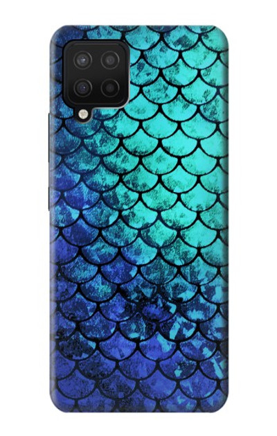 S3047 Green Mermaid Fish Scale Case Cover Custodia per Samsung Galaxy A12