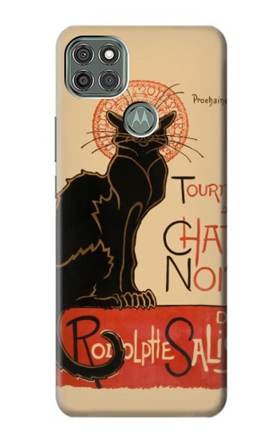 S2739 Chat Noir Black Cat Vintage Case Cover Custodia per Motorola Moto G9 Power