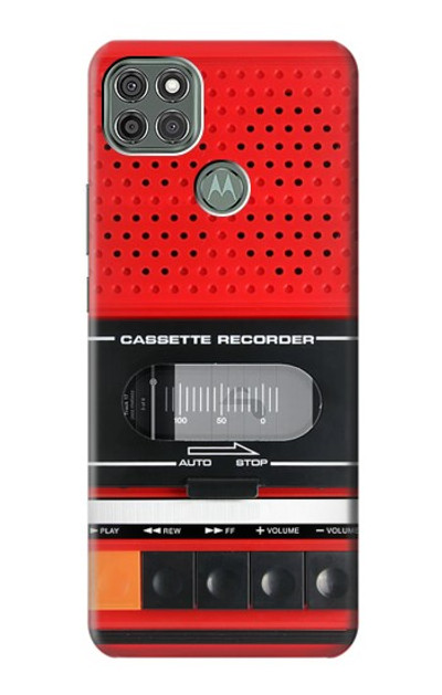 S3204 Red Cassette Recorder Graphic Case Cover Custodia per Motorola Moto G9 Power