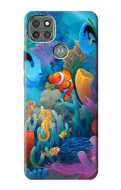 S3227 Underwater World Cartoon Case Cover Custodia per Motorola Moto G9 Power