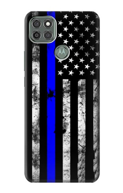 S3244 Thin Blue Line USA Case Cover Custodia per Motorola Moto G9 Power