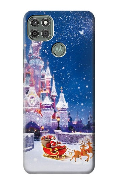 S3282 Santa Xmas Castle Case Cover Custodia per Motorola Moto G9 Power