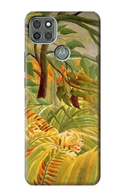 S3344 Henri Rousseau Tiger in a Tropical Storm Case Cover Custodia per Motorola Moto G9 Power