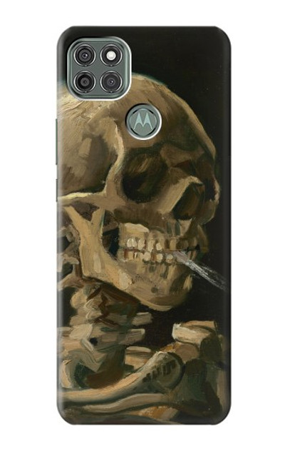 S3358 Vincent Van Gogh Skeleton Cigarette Case Cover Custodia per Motorola Moto G9 Power