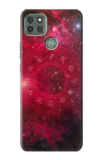 S3368 Zodiac Red Galaxy Case Cover Custodia per Motorola Moto G9 Power