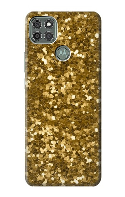 S3388 Gold Glitter Graphic Print Case Cover Custodia per Motorola Moto G9 Power