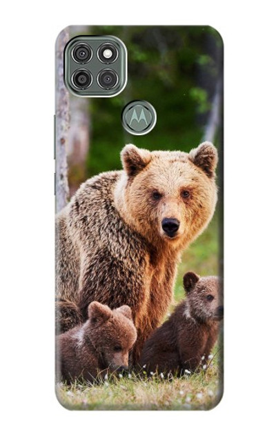 S3558 Bear Family Case Cover Custodia per Motorola Moto G9 Power