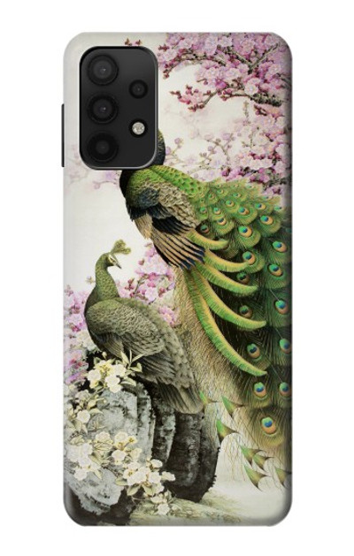 S2773 Peacock Chinese Brush Painting Case Cover Custodia per Samsung Galaxy A32 5G