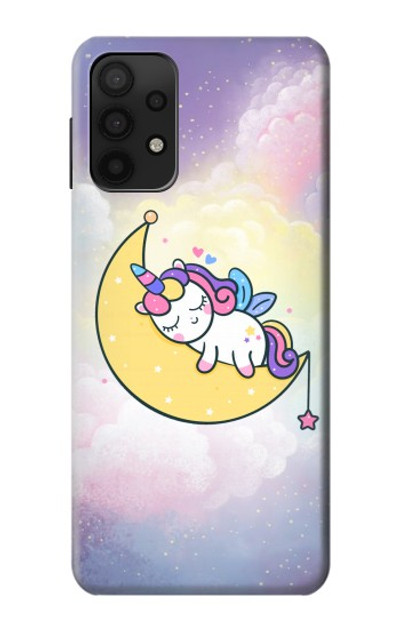 S3485 Cute Unicorn Sleep Case Cover Custodia per Samsung Galaxy A32 5G