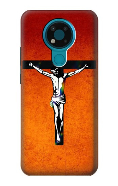 S2421 Jesus Christ On The Cross Case Cover Custodia per Nokia 3.4