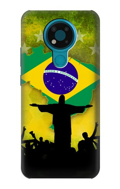 S2981 Brazil Football Soccer Case Cover Custodia per Nokia 3.4