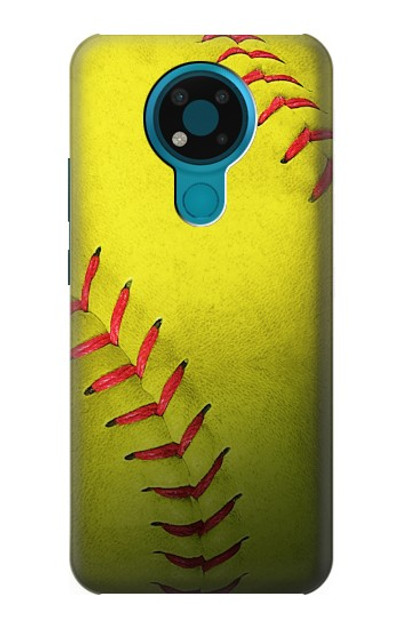 S3031 Yellow Softball Ball Case Cover Custodia per Nokia 3.4