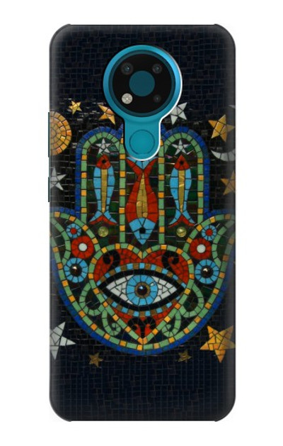 S3175 Hamsa Hand Mosaics Case Cover Custodia per Nokia 3.4