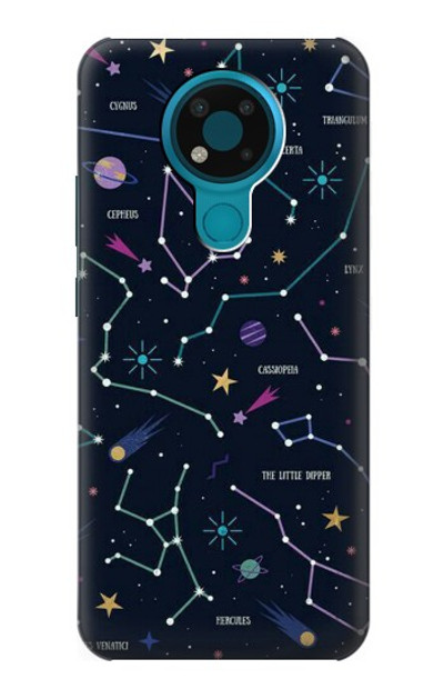 S3220 Star Map Zodiac Constellations Case Cover Custodia per Nokia 3.4