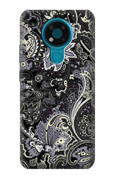 S3251 Batik Flower Pattern Case Cover Custodia per Nokia 3.4