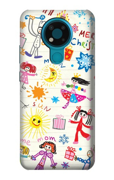 S3280 Kids Drawing Case Cover Custodia per Nokia 3.4