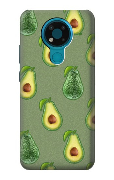 S3285 Avocado Fruit Pattern Case Cover Custodia per Nokia 3.4