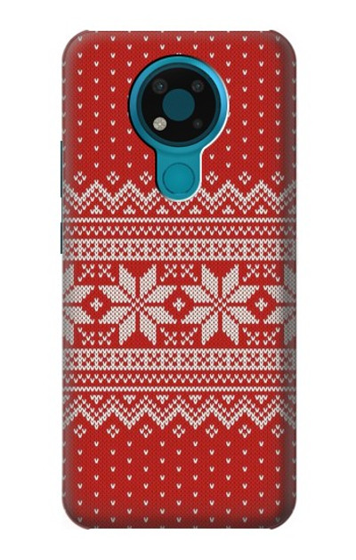 S3384 Winter Seamless Knitting Pattern Case Cover Custodia per Nokia 3.4