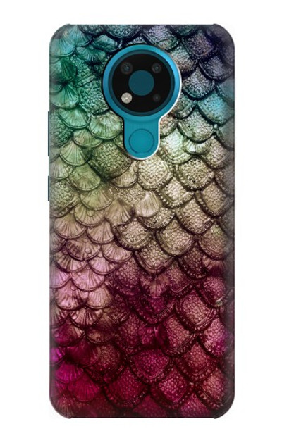S3539 Mermaid Fish Scale Case Cover Custodia per Nokia 3.4
