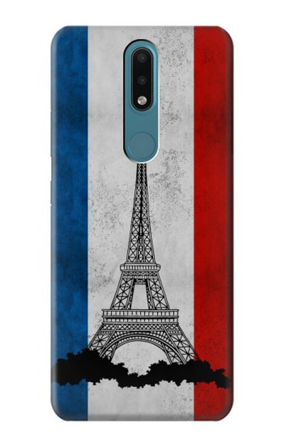 S2859 Vintage France Flag Eiffel Tower Case Cover Custodia per Nokia 2.4