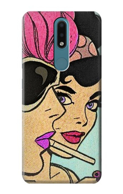 S3171 Girls Pop Art Case Cover Custodia per Nokia 2.4