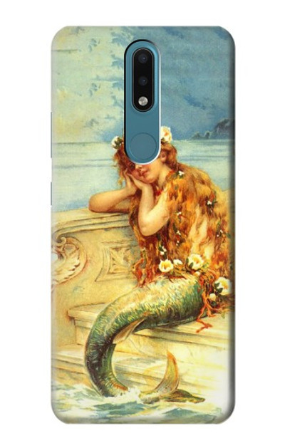 S3184 Little Mermaid Painting Case Cover Custodia per Nokia 2.4