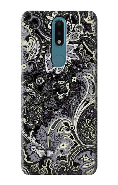 S3251 Batik Flower Pattern Case Cover Custodia per Nokia 2.4