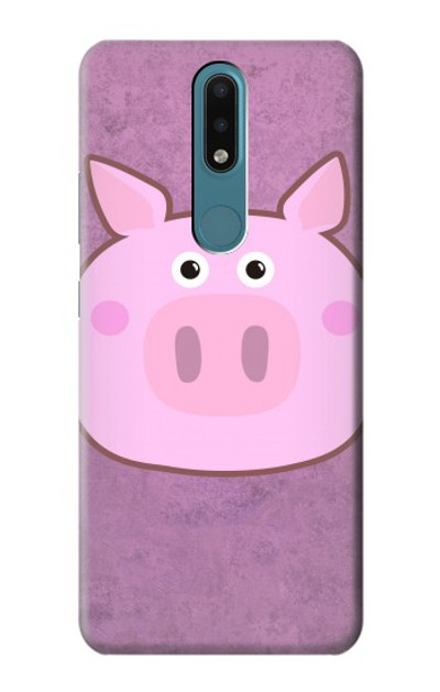 S3269 Pig Cartoon Case Cover Custodia per Nokia 2.4