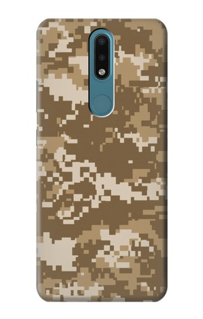 S3294 Army Desert Tan Coyote Camo Camouflage Case Cover Custodia per Nokia 2.4