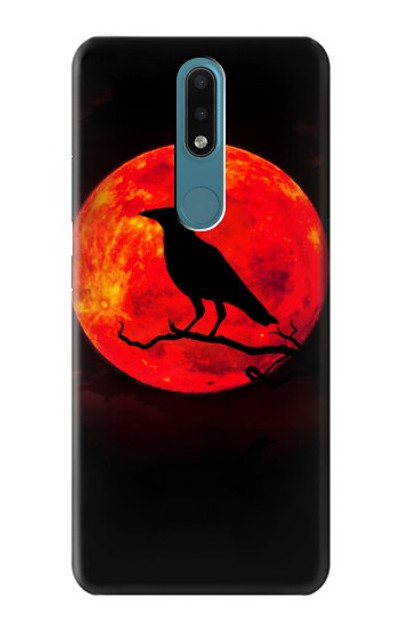 S3328 Crow Red Moon Case Cover Custodia per Nokia 2.4