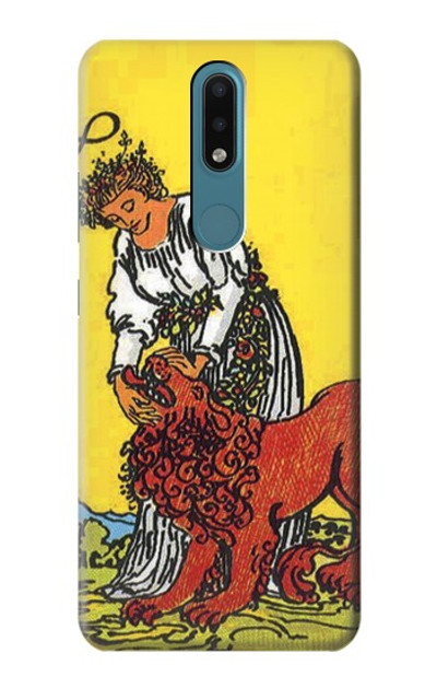 S3458 Strength Tarot Card Case Cover Custodia per Nokia 2.4