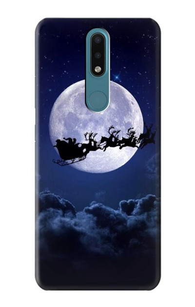 S3508 Xmas Santa Moon Case Cover Custodia per Nokia 2.4