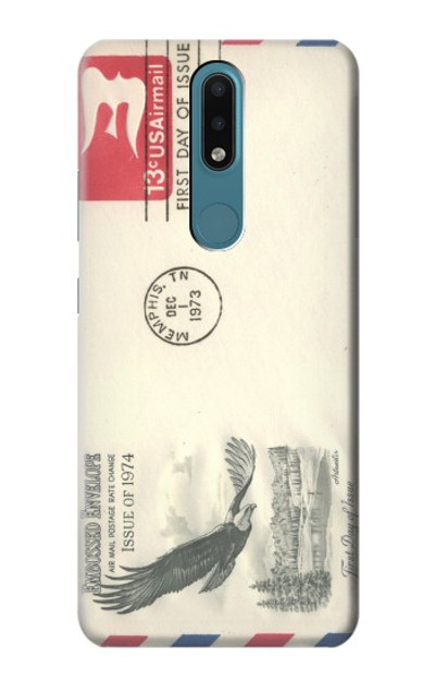 S3551 Vintage Airmail Envelope Art Case Cover Custodia per Nokia 2.4