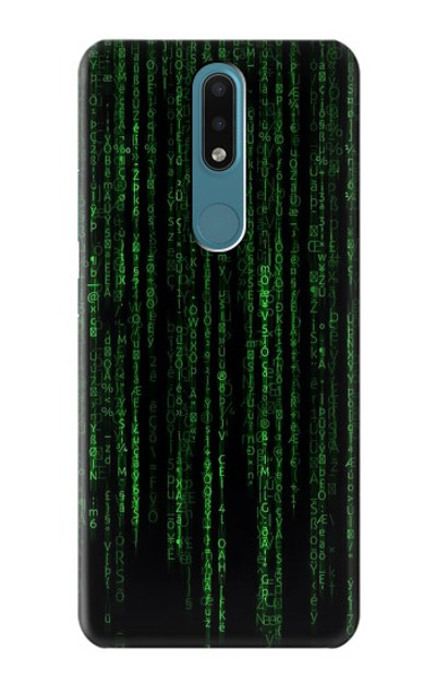 S3668 Binary Code Case Cover Custodia per Nokia 2.4