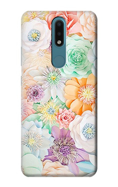 S3705 Pastel Floral Flower Case Cover Custodia per Nokia 2.4