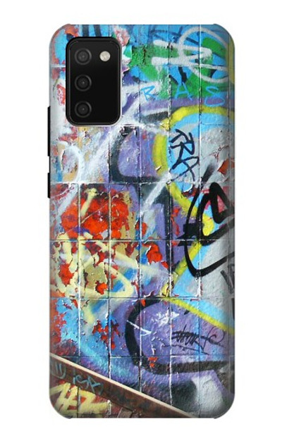 S0588 Wall Graffiti Case Cover Custodia per Samsung Galaxy A02s, Galaxy M02s