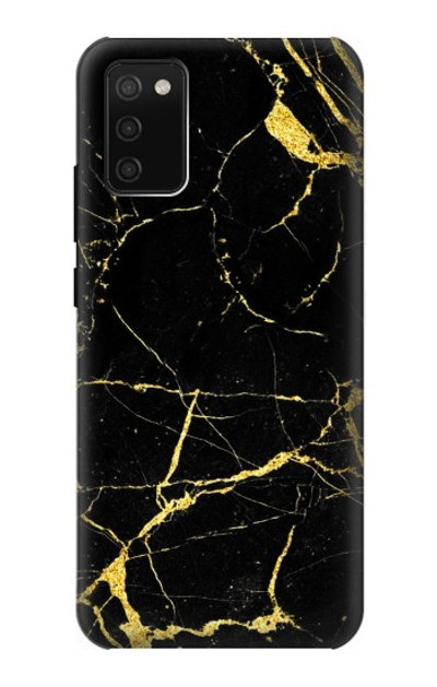 S2896 Gold Marble Graphic Printed Case Cover Custodia per Samsung Galaxy A02s, Galaxy M02s