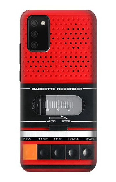 S3204 Red Cassette Recorder Graphic Case Cover Custodia per Samsung Galaxy A02s, Galaxy M02s