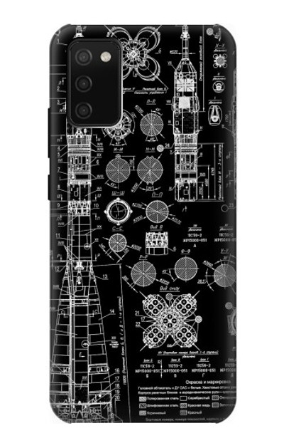 S3436 Apollo Blue Print Case Cover Custodia per Samsung Galaxy A02s, Galaxy M02s