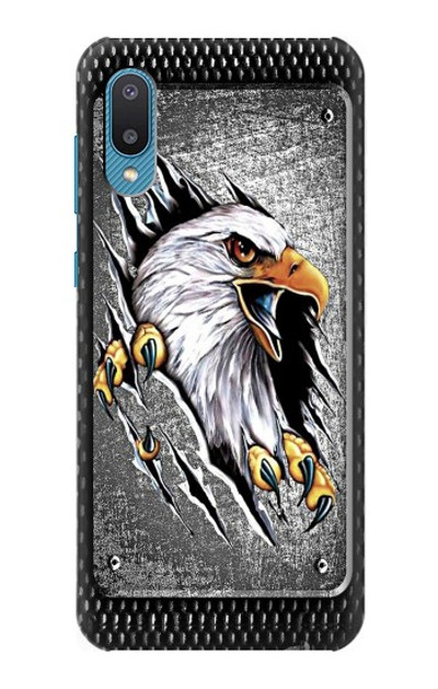 S0855 Eagle Metal Case Cover Custodia per Samsung Galaxy A04, Galaxy A02, M02