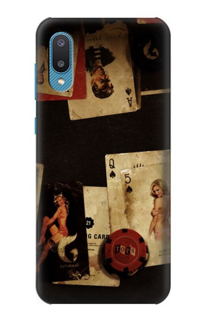 S1069 Old Vintage Sexy Poker Case Cover Custodia per Samsung Galaxy A04, Galaxy A02, M02