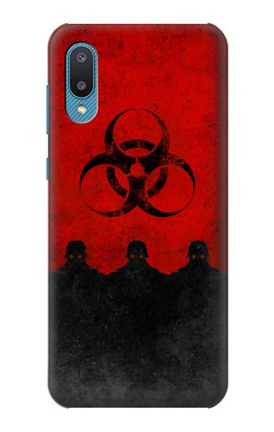 S2917 Biohazards Virus Red Alert Case Cover Custodia per Samsung Galaxy A04, Galaxy A02, M02