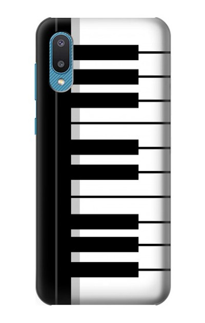S3078 Black and White Piano Keyboard Case Cover Custodia per Samsung Galaxy A04, Galaxy A02, M02