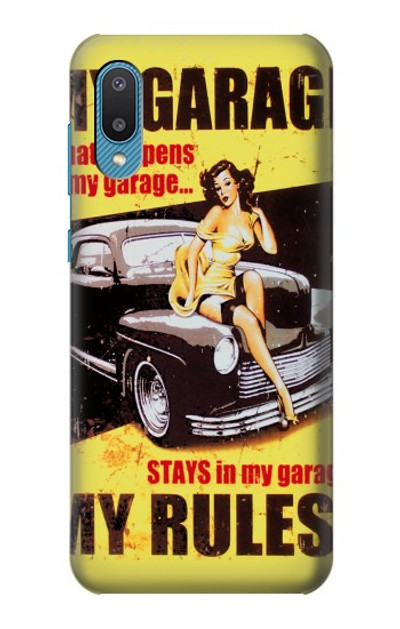 S3198 My Garage Pinup Girl Case Cover Custodia per Samsung Galaxy A04, Galaxy A02, M02