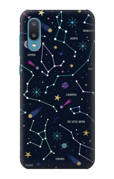 S3220 Star Map Zodiac Constellations Case Cover Custodia per Samsung Galaxy A04, Galaxy A02, M02