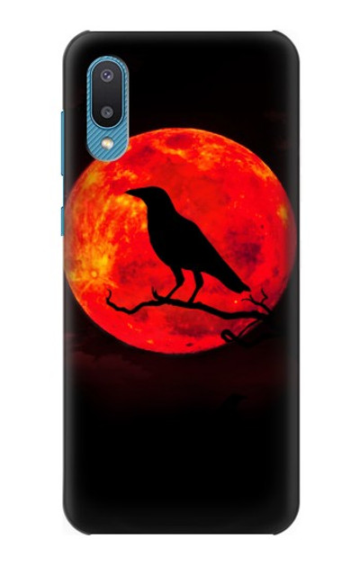 S3328 Crow Red Moon Case Cover Custodia per Samsung Galaxy A04, Galaxy A02, M02